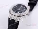 Swiss Replica Audemars Piguet Royal Oak Diamond Watch - Black Leather Strap (2)_th.jpg